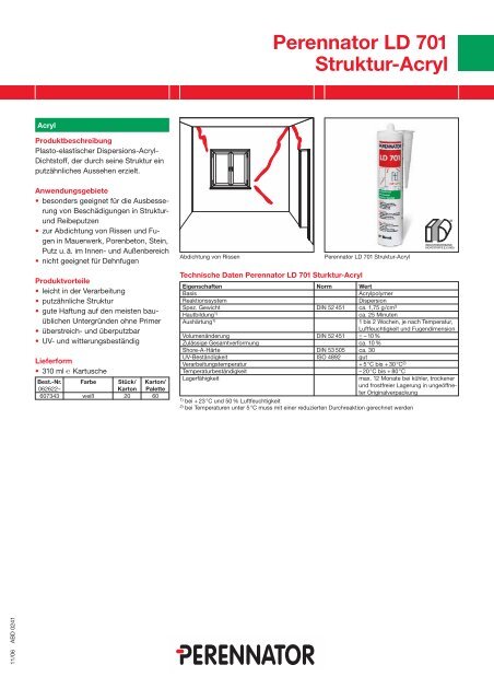Perennator LD 701 Struktur-Acryl - Tremco illbruck