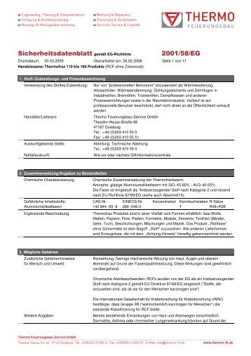 gemäß EG-Richtlinie - Thermo Feuerungsbau-Service GmbH