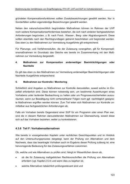 Bestimmung des Verhältnisses von Eingriffsregelung, FFH-VP, UVP ...