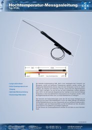 Hochtemperatur-Messgasleitung - CGS Analysentechnik