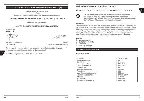 FES-350 - Firma Servotool GmbH