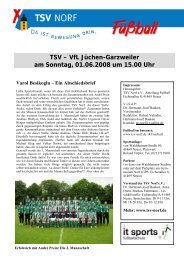 Allgemeiner Bogen - TSV Norf