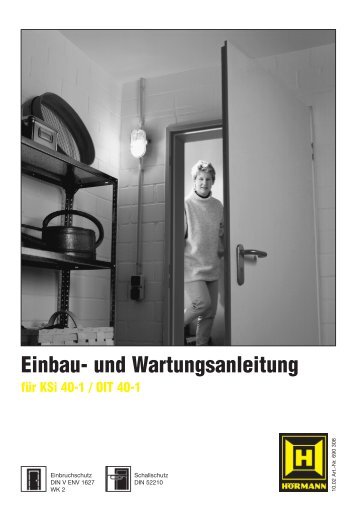 Einbau- und Wartungsanleitung für KSi 40-1 / OIT 40-1