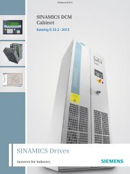 SINAMICS DCM Cabinet