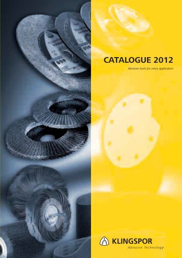 CATALOGUE 2012 - Klingspor