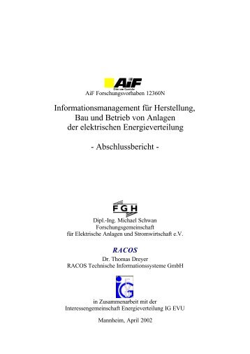 Abschlussbericht - IG EVU