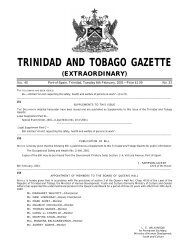 2001Gazette No.23.pdf - Trinidad and Tobago Government News