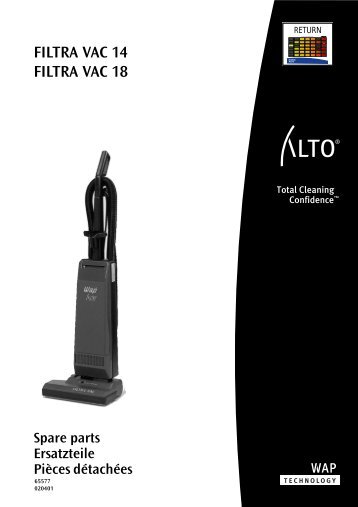 Filtra Vac 14 / Filtra Vac 18 - Nilfisk-alto.baudienst.com