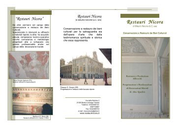 Brochure pdf - Restauri Nicora, restauro affreschi