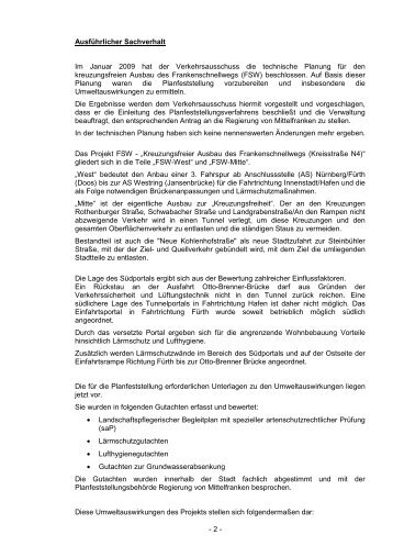 Stadtratsunterlagen zum Frankenschnellweg - SPD-Stadtratsfraktion ...