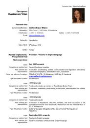 European Curriculum Vitae - PeoplePerHour.com