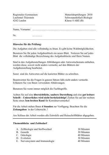 Gymnasium Laufental-Thierstein Praxisbeispiel ... - Wbz-cps