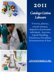 Catalogo-Listino Labware - Levanchimica