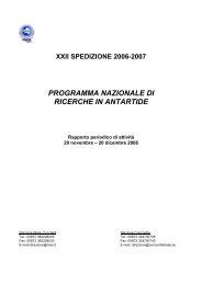 3° rapporto periodico - Italiantartide.it