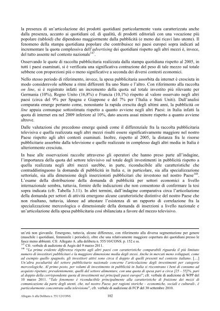 indagine conoscitiva - Corriere delle comunicazioni