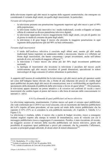 indagine conoscitiva - Corriere delle comunicazioni