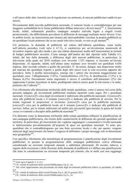 indagine conoscitiva - Corriere delle comunicazioni