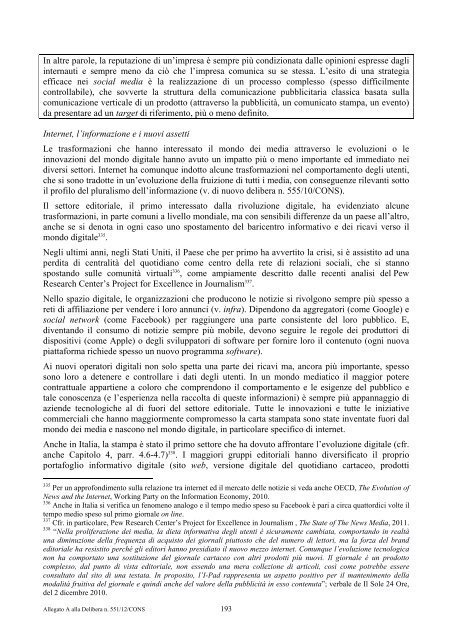 indagine conoscitiva - Corriere delle comunicazioni