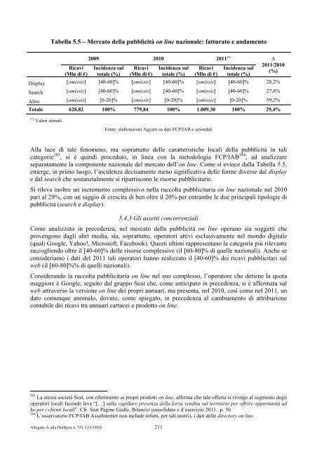 indagine conoscitiva - Corriere delle comunicazioni