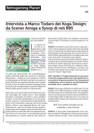 Intervista a Marco Todaro - Marco Todaro Home Page