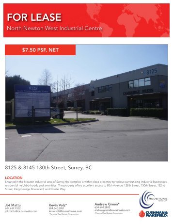 8125 & 8145 130th Street.indd - Cushman & Wakefield Ltd