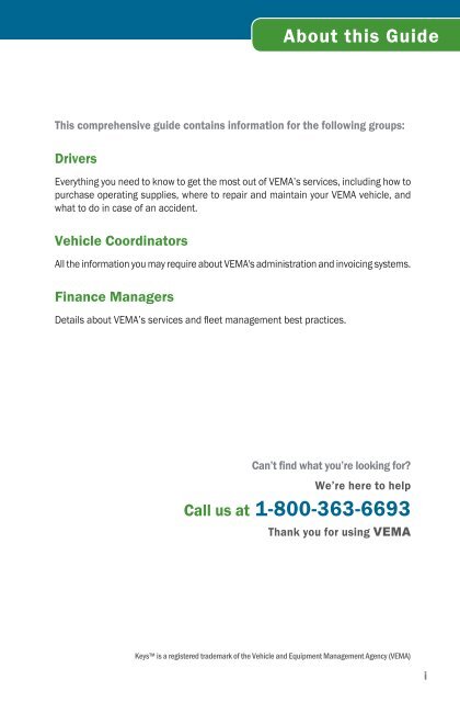 current VEMA Guide - Vehicle and Equipment Management Agency ...