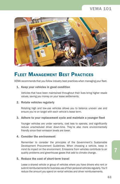 current VEMA Guide - Vehicle and Equipment Management Agency ...