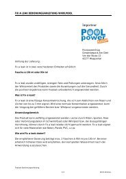 Anleitung Poolpowershop