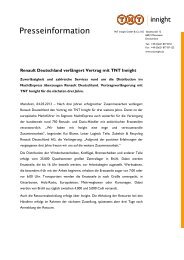 Download vollständige Pressemeldung als PDF - TNT Innight