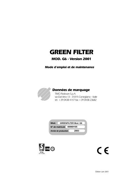 G6 Emploie-Maintenance - Alisma Filtration