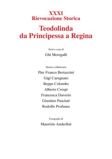 Teodolinda da Principessa a Regina - Comune di Monza