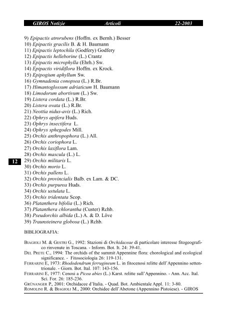 Croce - GIROS - Gruppo Italiano per la Ricerca sulle Orchidee ...