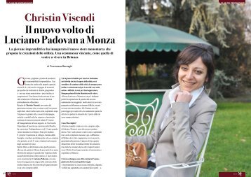 Il nuovo volto di Luciano Padovan a Monza Christin ... - Monza Club