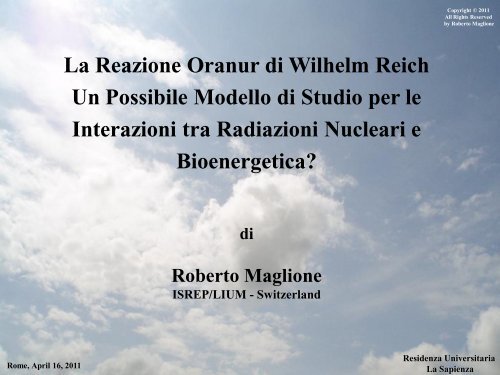 Ingegner Roberto Maglione - LiUM