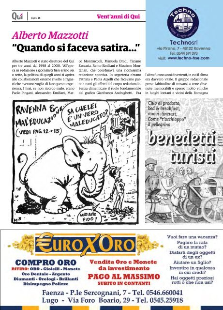 20 anni di Qui con inserto fumetto - Più Notizie