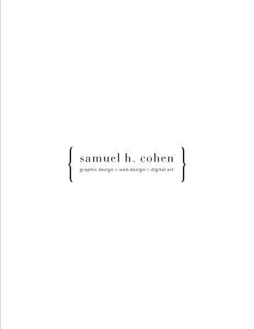 Portfolio - Samuel H. Cohen
