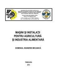 SPECIALIZAREA “MASINI SI INSTALATII PENTRU AGRICULTURA ...