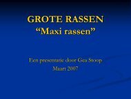 GROTE RASSEN “Maxi rassen”