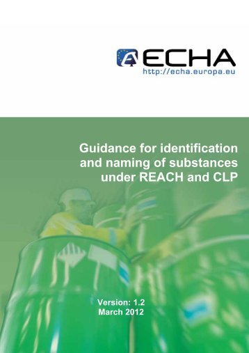 Guidance for identification and naming of substances - ECHA - Europa