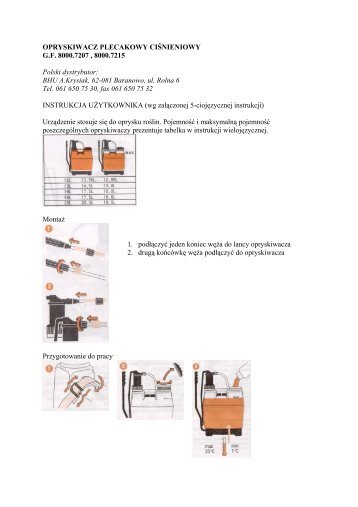 instrukcja obsługi opryskiwacz GF płaski.pdf - Krysiak