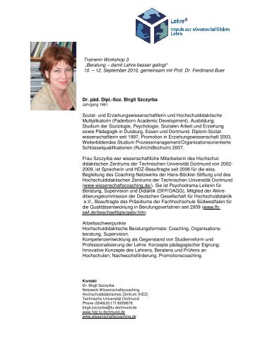 Dr. Birgit Szczyrba - Alfred Toepfer Stiftung F.V.S.