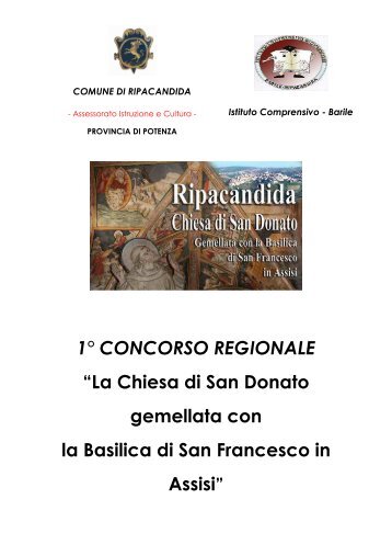 BANDO REGIONALE CONCORSO SCUOLE - APT Basilicata