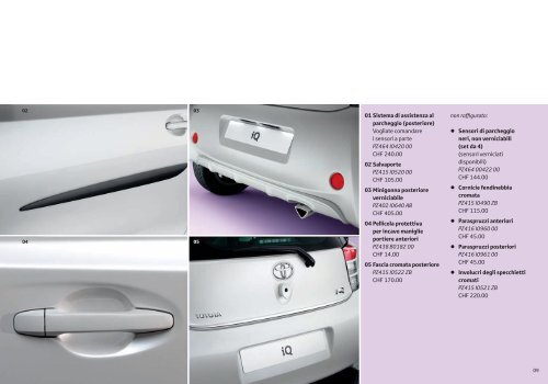 Accessori iQ - Toyota Forms: Toyota Prospekt