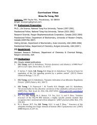 Curriculum Vitae Shiou-Ru Tzeng, PhD Address: 599 Taylor Rd ...