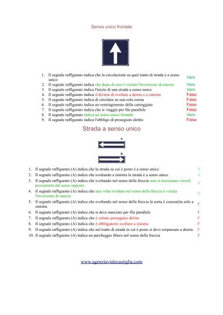 segnali di indicazione