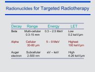 Radionuclides for Targeted Radiotherapy