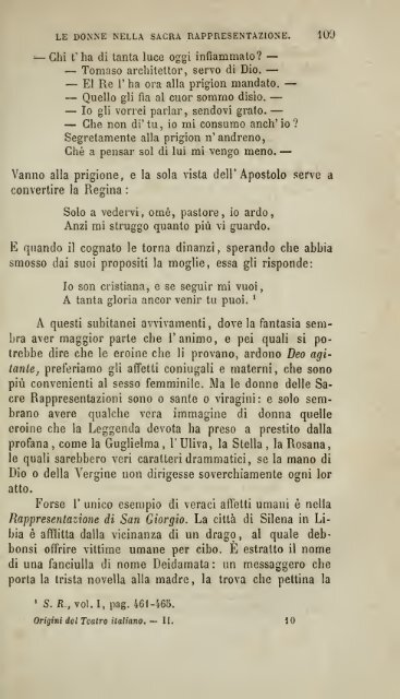 Origini del teatro in Italia, studj sulle sacre rappresentazioni seguiti ...