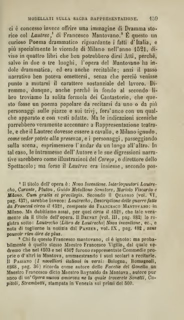 Origini del teatro in Italia, studj sulle sacre rappresentazioni seguiti ...