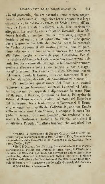 Origini del teatro in Italia, studj sulle sacre rappresentazioni seguiti ...