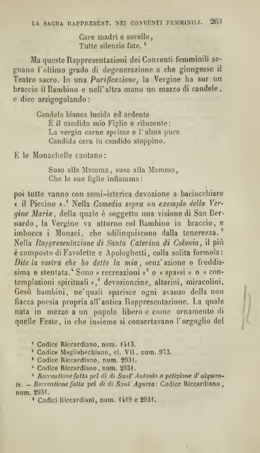 Origini del teatro in Italia, studj sulle sacre rappresentazioni seguiti ...